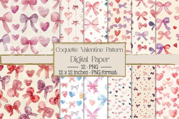 Coquette Valentine Seamless Pattern: A Versatile Digital Asset for Modern Creatives