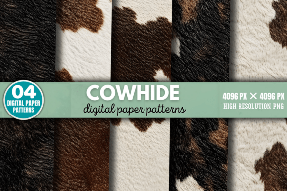 Cowhide Digital Paper Background 2: A Versatile Tool for Creative Projects