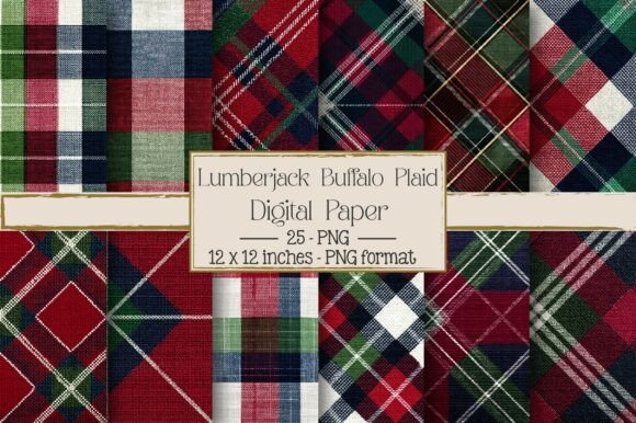 Cuddle - Lumberjack Buffalo Plaid: A Versatile Digital Design for Creative Projects