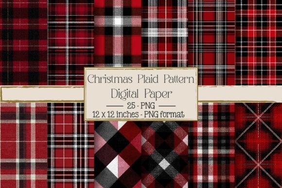 Flat Christmas Plaid Pattern Design: A Versatile and Modern Choice for Creative Projects