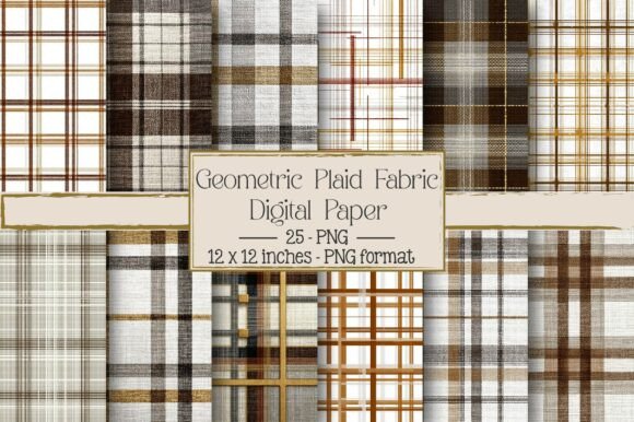 Geometric Plaid Fabric: A Versatile Design for Creative Projects