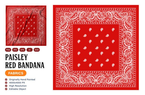 Paisley Red Bandana: A Versatile and Stylish Accessory