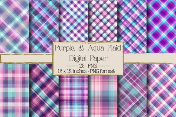 Pink Peach and Mint Plaid