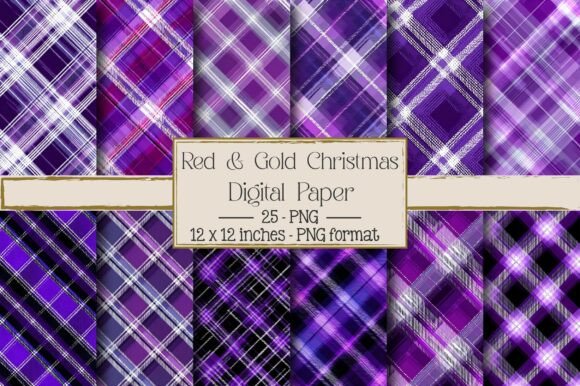Purple Seamless Diagonal Plaid