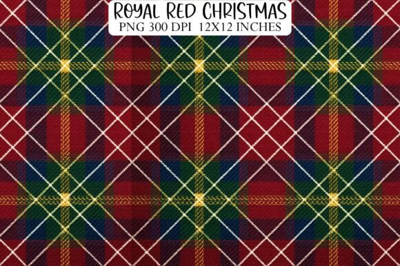 Royal Red Christmas Tartan Plaid Fabric