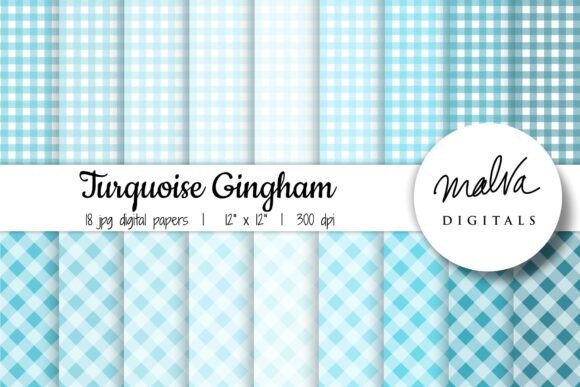 Turquoise Gingham: A Strategic Choice for Creative and Professional Projects