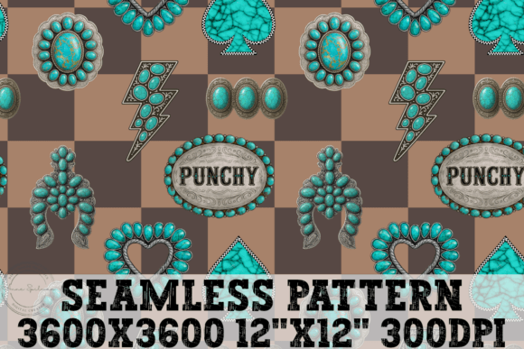 Western Turquoise Elements Seamless: A Digital Design Powerhouse for Modern Creatives