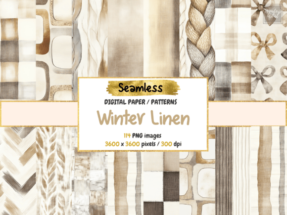 Winter Linen Seamless Digital Paper and Add Cozy Texture with Winter Linen Seamless Digital Paper ❄️🪡✨